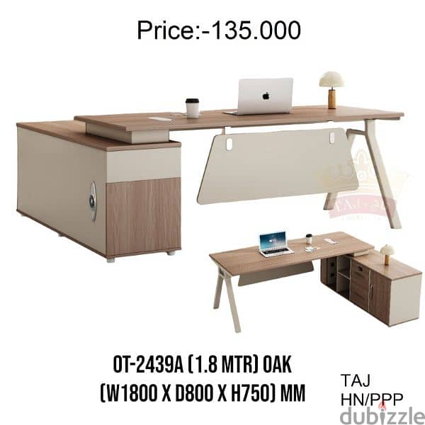 طاولة مكتب جديدة تماما بحجم 180c وBrand New Office Table  160cm 16