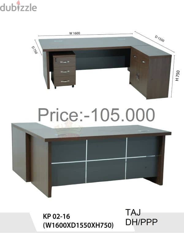 طاولة مكتب جديدة تماما بحجم 180c وBrand New Office Table  160cm 19