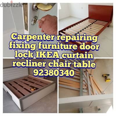 ( carpenter repairing fixing furniture //