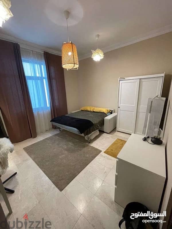 studio apartment in ghobrah beach area for yearly contract only 9