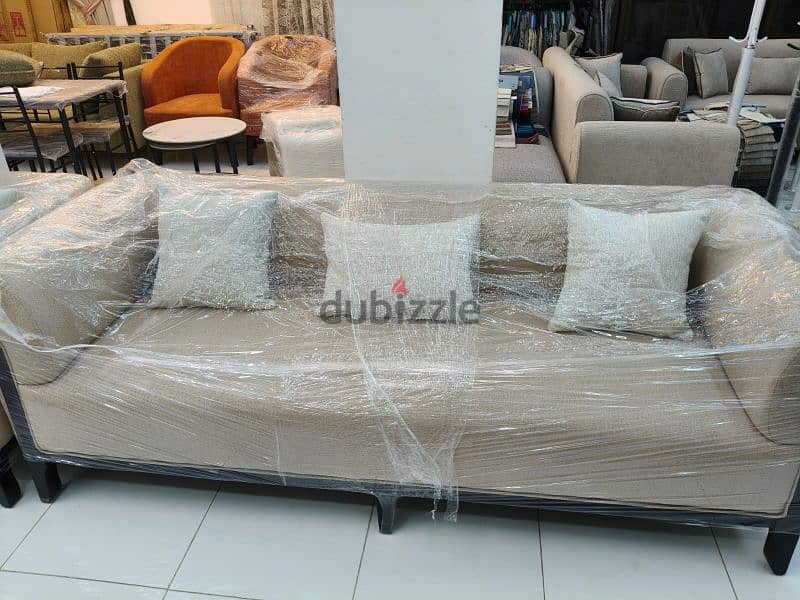 New sofa 8th seater make on order 1 seater 45 OMR please check deltis 6