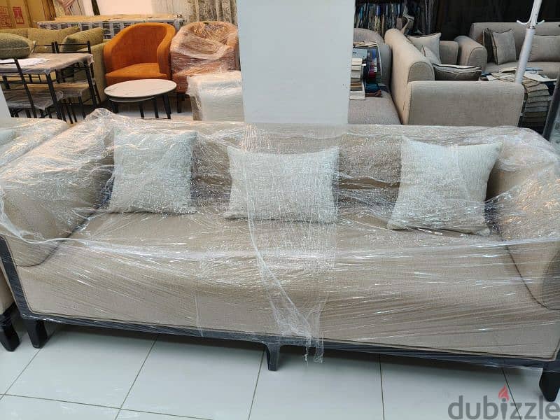 New sofa 8th seater make on order 1 seater 45 OMR please check deltis 8