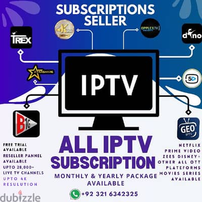 29k Tv Channels Tv Subscription Available
