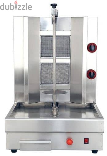 ماكينه شاورما 2 شعلة مع موتور سفلي shawarma machine with bottom motor