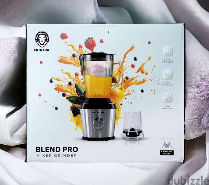 Green Lion Blend Pro Mixer Grinder 500W 1500mL 3
