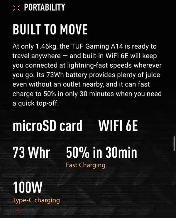 ASUS Tuff Gaming Laptop 7
