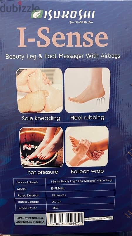 Isukoshi I-sense Leg and Foot Massager with Airbag 8