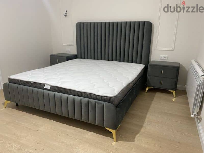 brand new model king size bed making all colours available 5