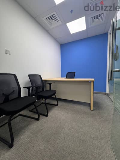 furnsihed office in vodafon building in alqurum