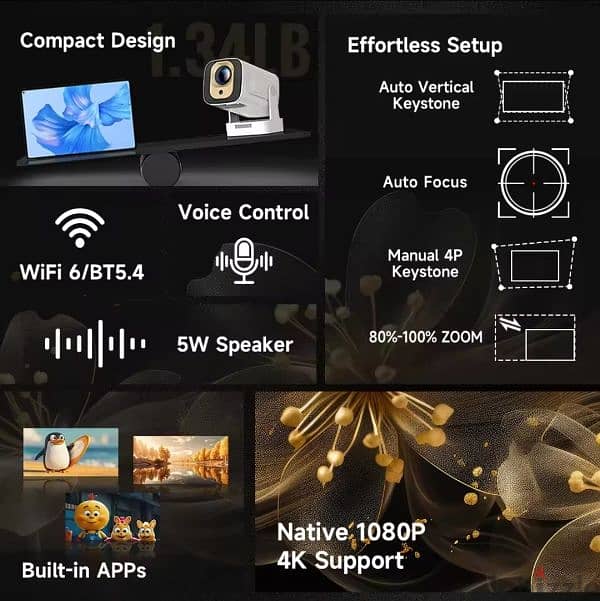 smart Projector magcubic HY310 with android build 1