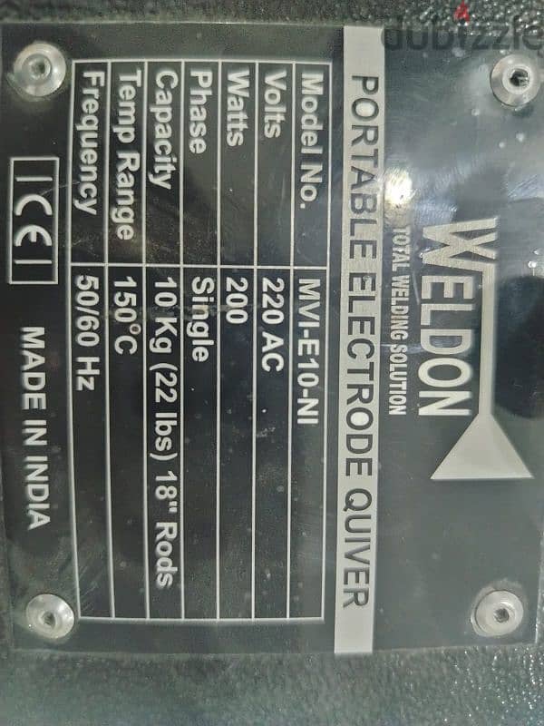10 kg welding oven, Indian made 1