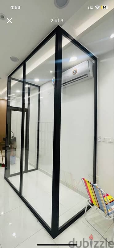 class / Aluminum frame - chiller Room for sale tempered glass 1
