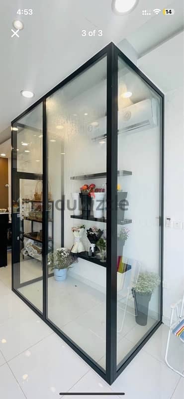 class / Aluminum frame - chiller Room for sale tempered glass 2