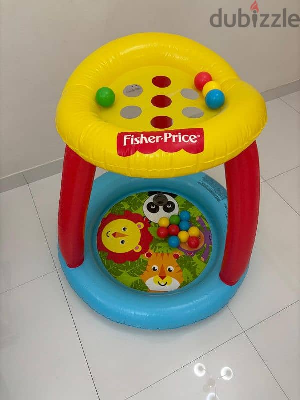 fisher price Inflatable ball pit with colorful balls 3