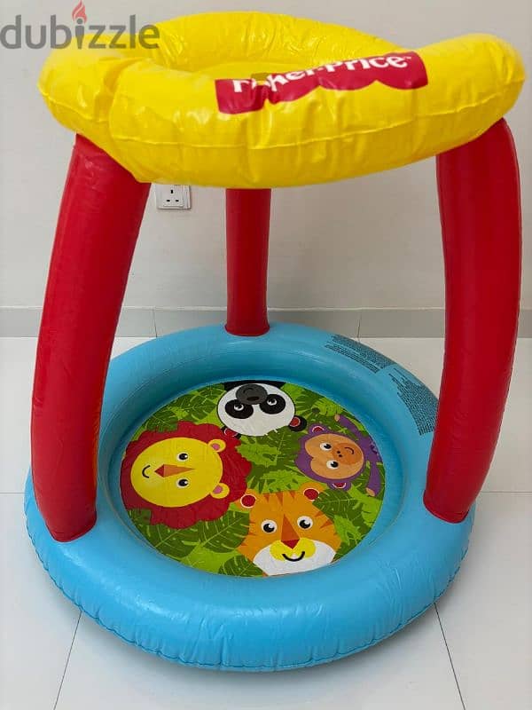 fisher price Inflatable ball pit with colorful balls 4