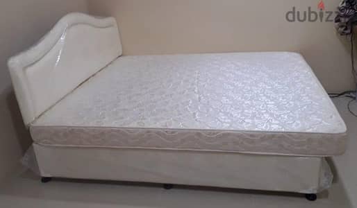 Urgent-Double Bed-Sohar Poly- with "Raha" Medical Mattress, 200x180x15 cm lik