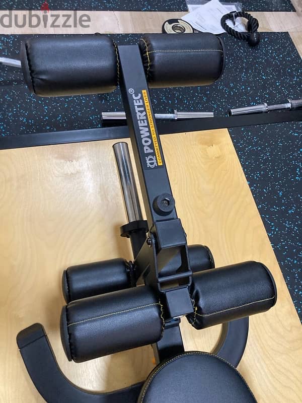 Powertec Rack with Bench and deadlift platform Almost New 1