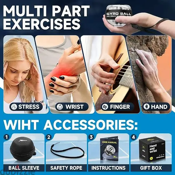 Gyro Ball Hand Exerciser Tool65196015384579123