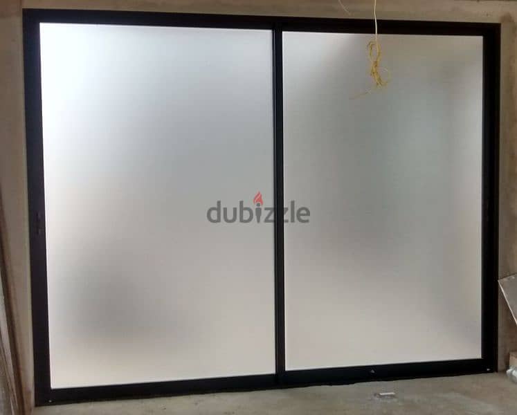Business Window Frosted Film & Privacy Sticker 1