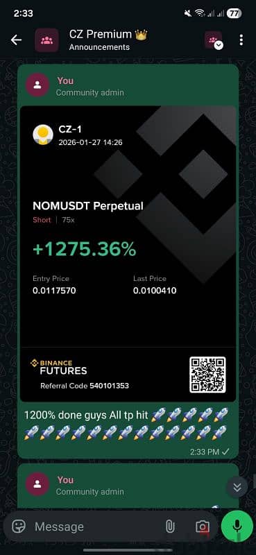Trading and investment come and join me for relief 6