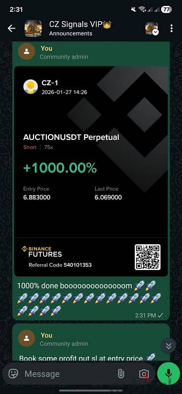 Trading and investment come and join me for relief 7