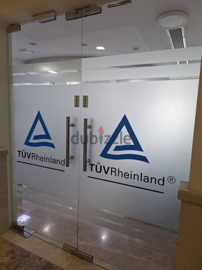 Muscat Windows Glass Tinting Service Frosted Black UV film Printing•