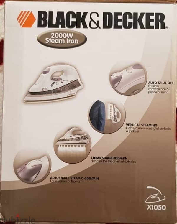 BRAND NEW Black & Decker Steam Iron 6