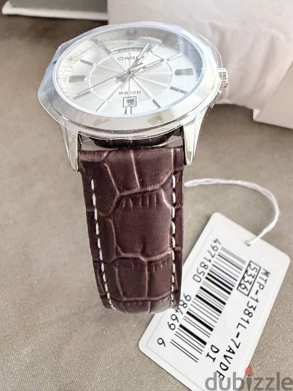 casio leather strap watch 5