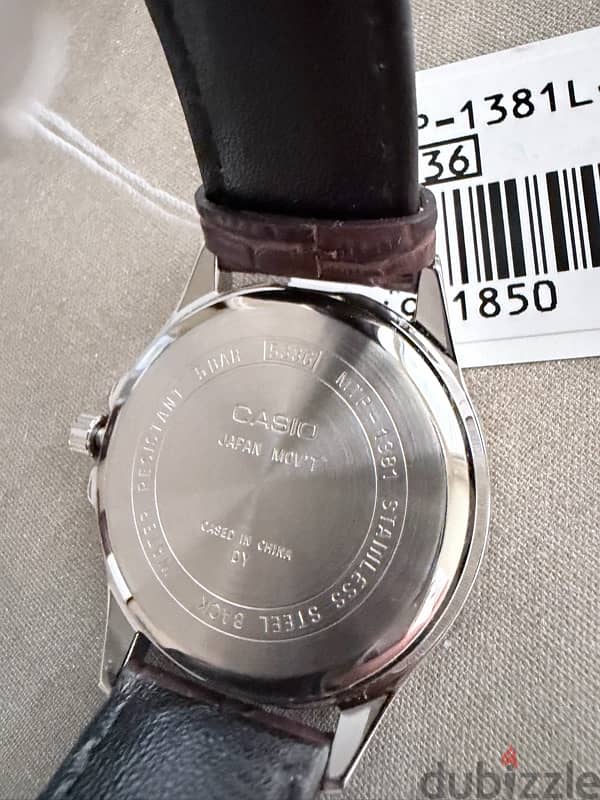 casio leather strap watch 8