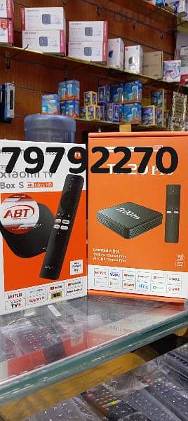 new WiFi android TV box all international live TV channel one year