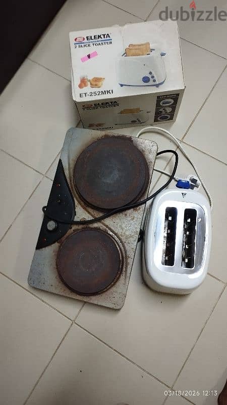 Hot plate and toaster 1