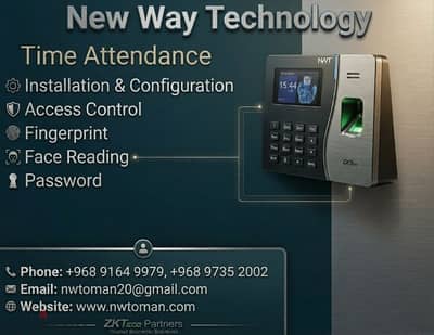 Time Attendance System – Fingerprint & Card Access