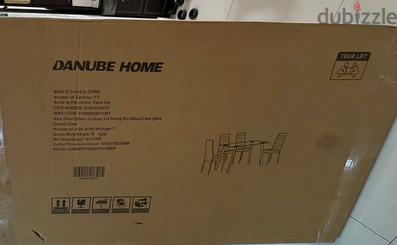 Danube Brand New 4-Seater Dining Table for Sale 1