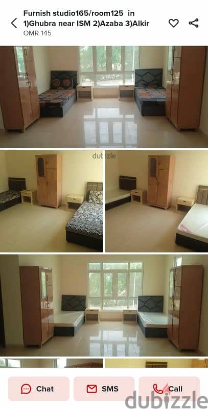 Furnish Rooms75/99/125/145/bed space55 in Ghubra/Azaba/Alkwair 6