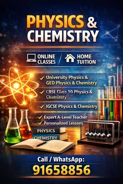 Physics Chemistry tuitions  Alkhuwair