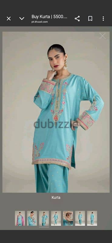 embroidered raw silk kurti 1