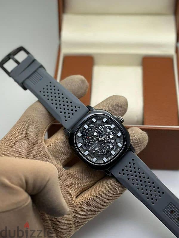 Lee Cooper Skeleton Rubber strap watch 1