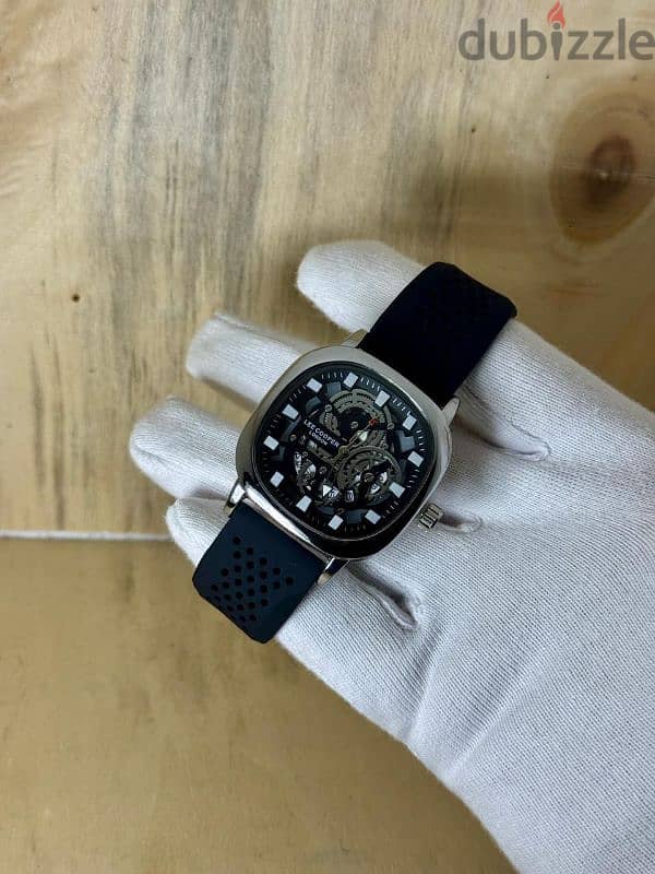 Lee Cooper Skeleton Rubber strap watch 2