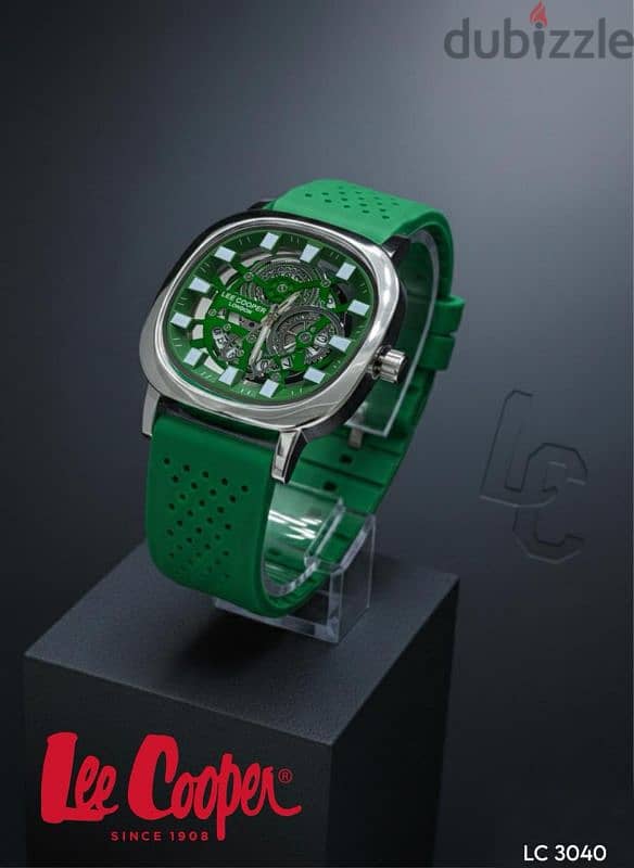 Lee Cooper Skeleton Rubber strap watch 4