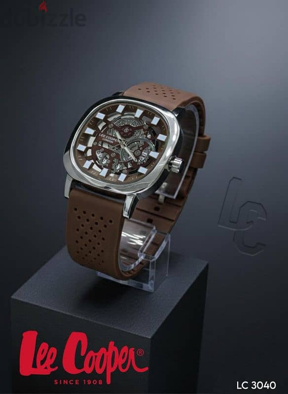 Lee Cooper Skeleton Rubber strap watch 6