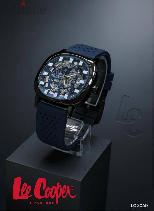 Lee Cooper Skeleton Rubber strap watch 7
