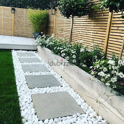 Pebbles Stones For Garden Decorating, Glossy & Matt Materials