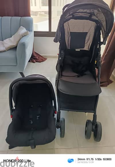 First step baby stroller with car seat