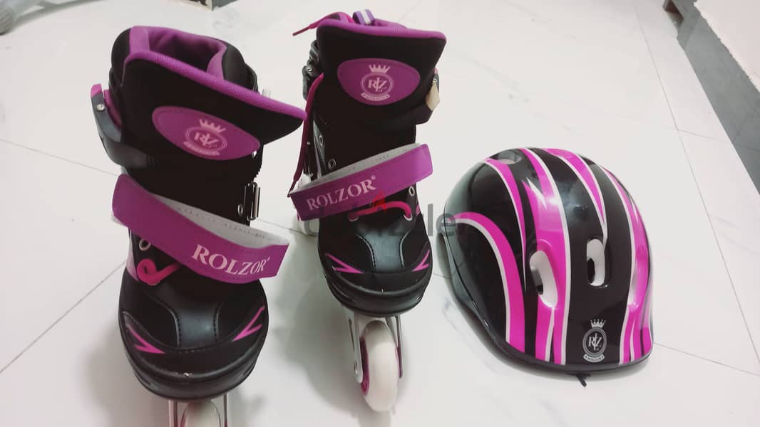 Kids Roller Skates – Used Twice | Like New | Size M (35-38) | 4 OMR 1