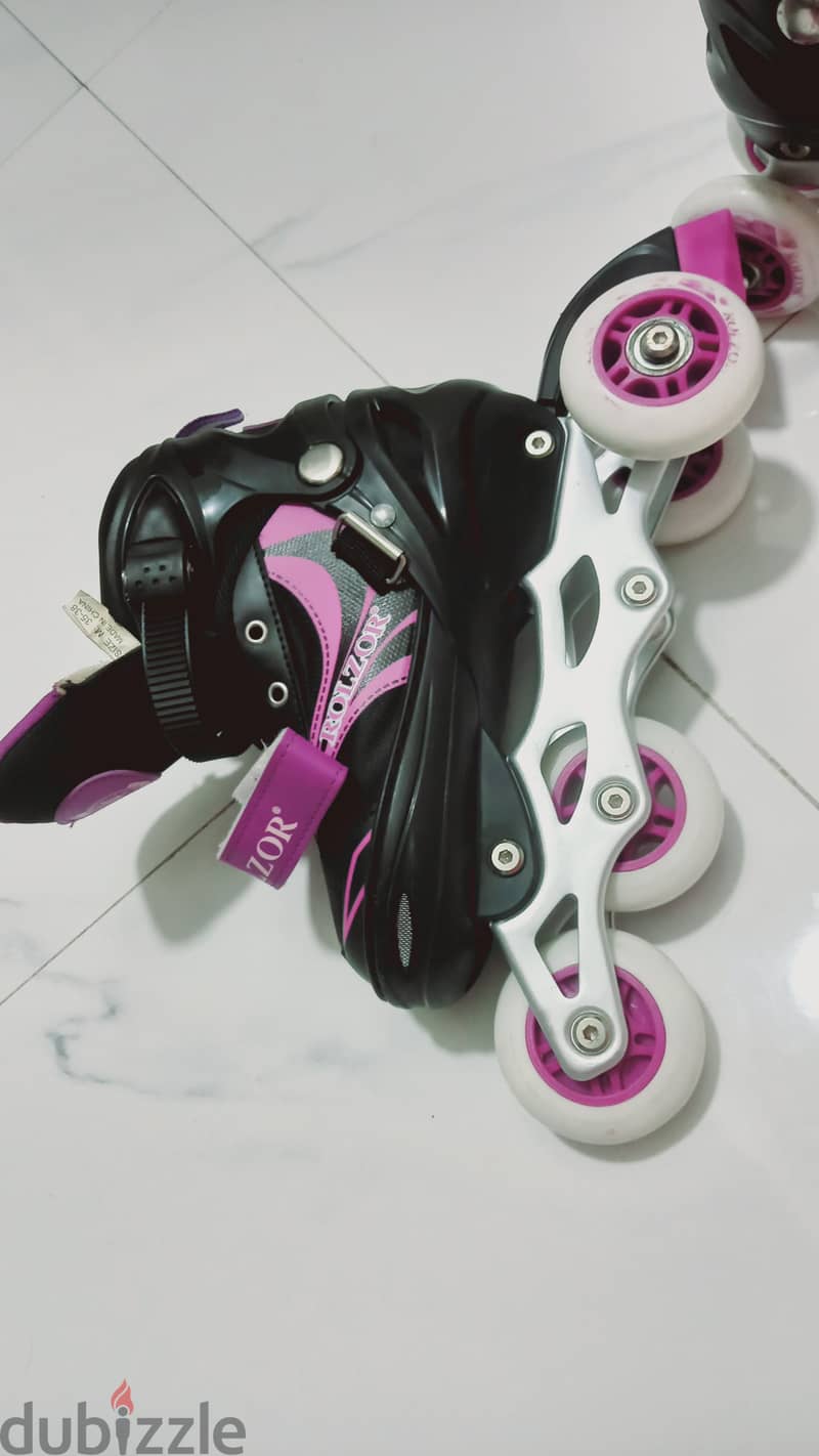 Kids Roller Skates – Used Twice | Like New | Size M (35-38) | 4 OMR 3