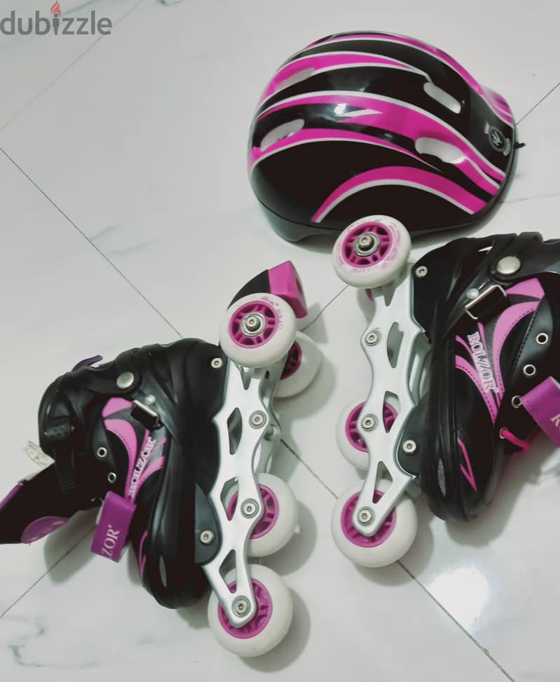 Kids Roller Skates – Used Twice | Like New | Size M (35-38) | 4 OMR 4