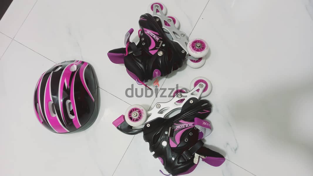 Kids Roller Skates – Used Twice | Like New | Size M (35-38) | 4 OMR 6