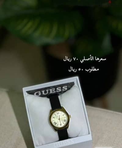 ساعة GUESS  للبيع موضة نسائية