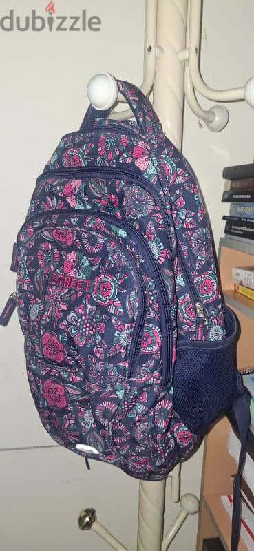 Fashion Floral Backpack + Matching Butterfly Pouch – Perfect Set