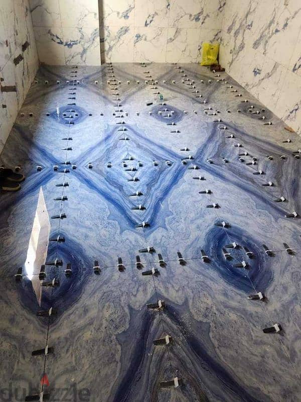 tiles  interlock and paint working 9